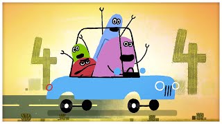 'The Number Four,' Number Songs by StoryBots | Netflix Jr