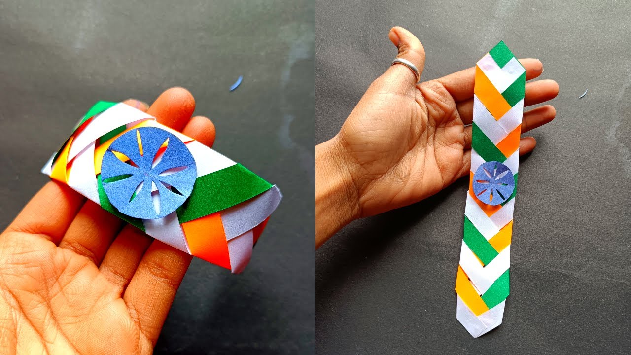 Tricolour Paper Craft Easy Step By Step Tricolour Paper Craft Easy Step By Step