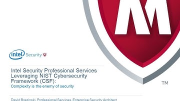 2015 TT Session 28: Complexity is the enemy of security - Intel Security