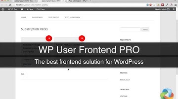 WP User Frontend PRO