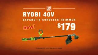 Tv Commercial  The Home Depot  The Power Of Gas  Robu 40v Expand It Cordless Trimmer