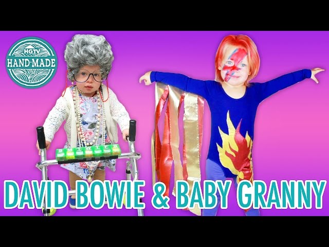DIY Baby David Bowie & Granny Halloween Costumes - HGTV Handmade 