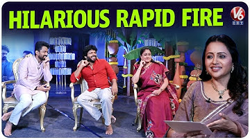 Anchor Suma Hilarious Rapid Fire With Kalyanram, Vijayashanti & Anil Ravipudi | V6Ent
