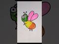 how to draw bee 🐝#drawing #art #riya #easydrawing #kidsart #bee