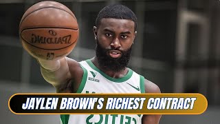 Jaylen Brown Signs Richest Contract in NBA History | Sports Studios
