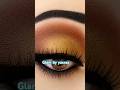 Golden glam with bold wings & flawless blends ✨viralvideos #youtuber #makeup #fypシ