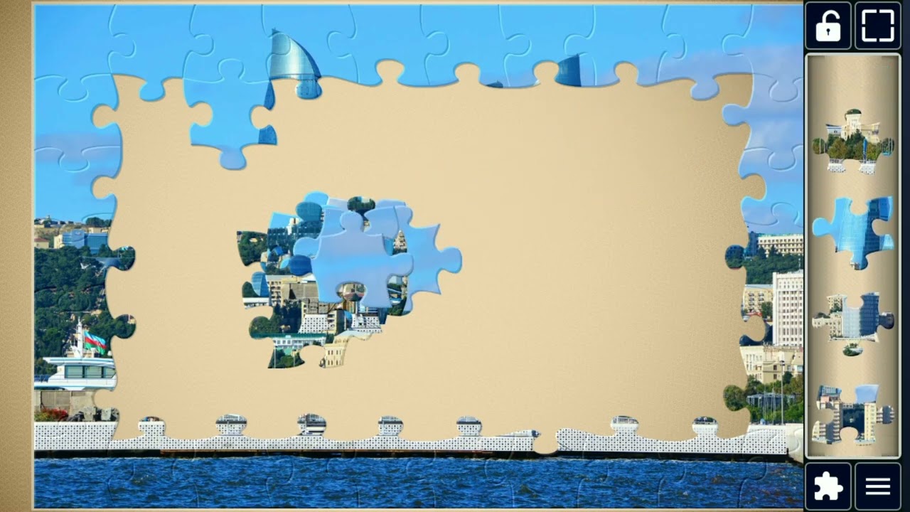 🏢Flame Towers Jigsaw Skyline🏢 #viral #art #fun #jigsaw @jigsawpuzzleworld280