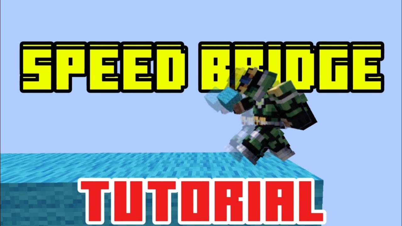 How to Speed bridge in Minecraft Bedwars (Tutorial) - YouTube