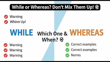 While vs Whereas 😵 | Stop Mixing These Up!