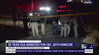 Police arrest 20-year-old for shooting, killing man in south valley
