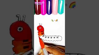 Rainbow Caterpillar Drawing