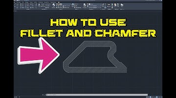 AutoCAD 2023 Tutorial - How To Use Fillet And  Chamfer Tools