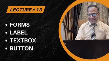 C# Windows Programming [Urdu/Hindi] - Lecture # 13 - TextBox, Label, Button C# - First WinForm App
