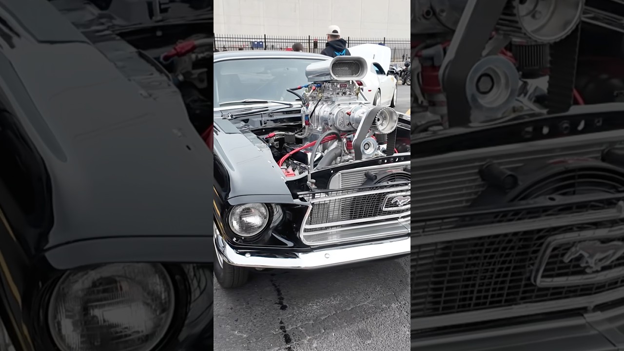 heavily modified 1967 Ford Mustang Pro Street 