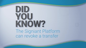 Did You Know — The Signiant Platform can revoke a transfer