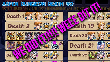 WE DID IT!!! Aspen Dungeon Death 50 clear