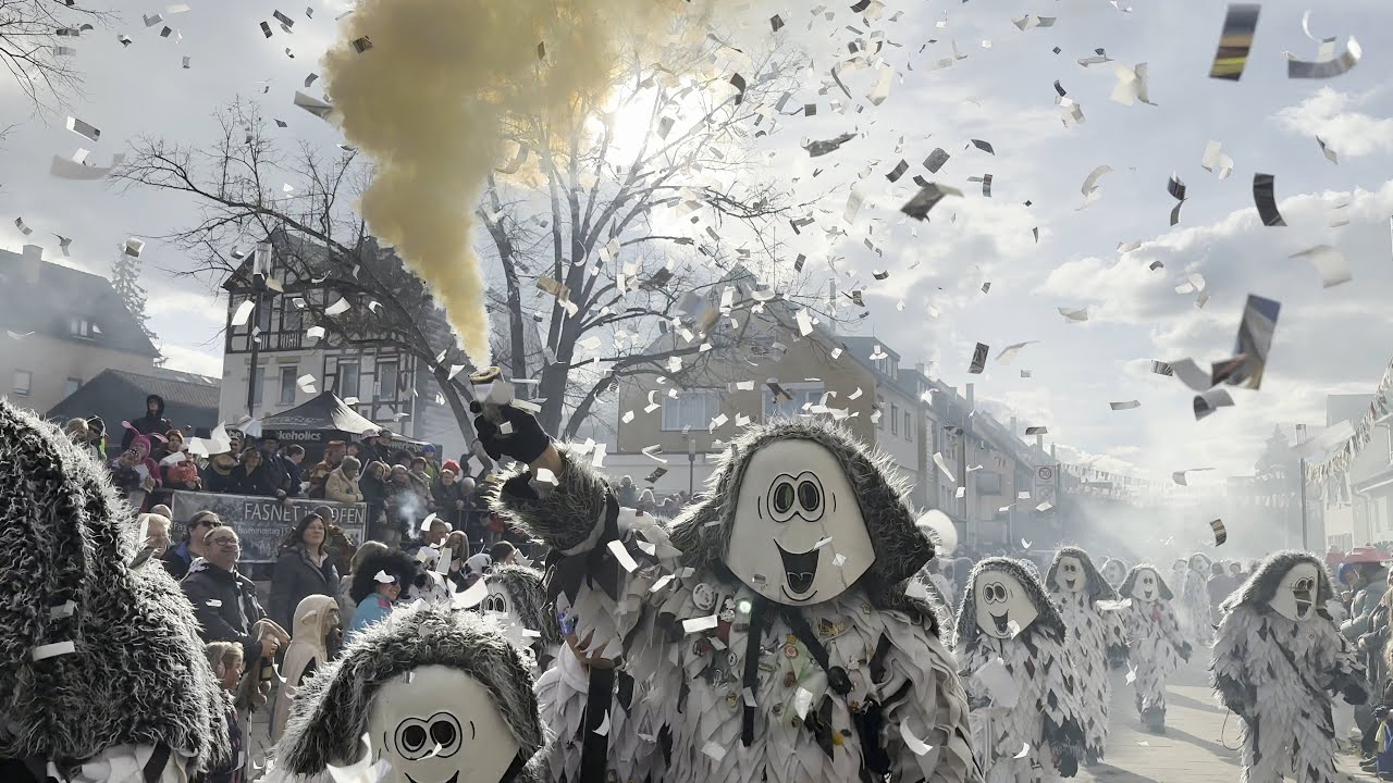 Fasnetsumzug Hofen 2024 - Hofener Scillamännle e.V. Teil 2, 4K HDR uncut