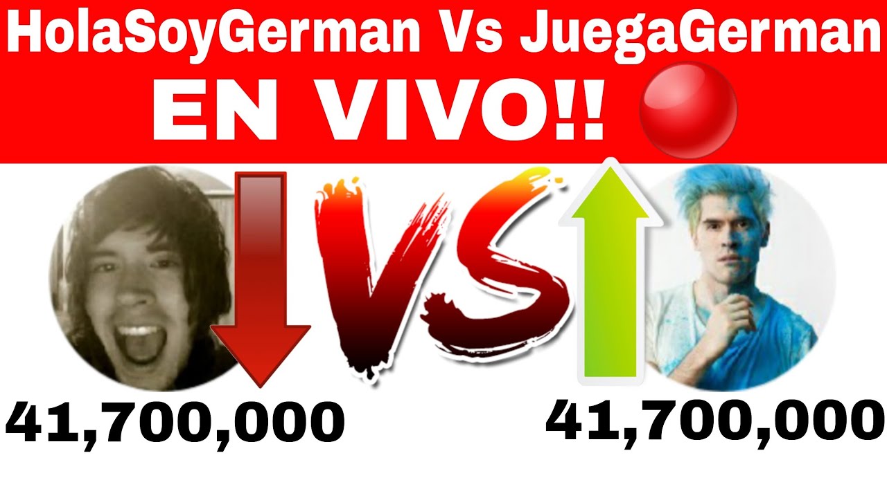 JuegaGerman cerca de pasar a HolaSoyGerman!! | HolaSoyGerman Vs JuegaGerman  - EN VIVO? - YouTube