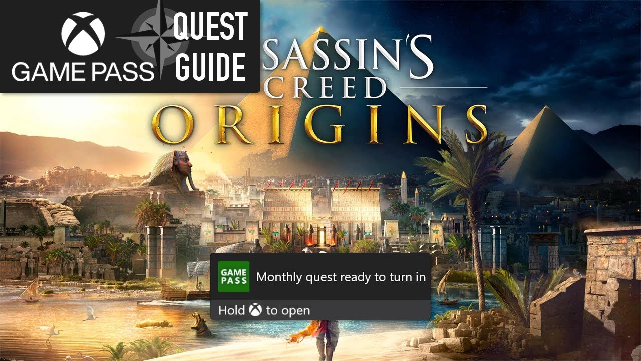 Assassin's Creed Origins Monthly Xbox Game Pass Quest Guide Complete