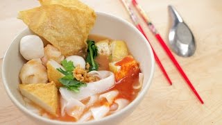 Yen Ta Fo "Pink Noodle Soup" Recipe เย็นตาโฟ - Hot Thai Kitchen!