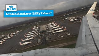 London Heathrow (LHR) Takeoff | KLM | Boeing 737-700