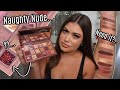 Huda Beauty NAUGHTY NUDE Palette 🖤 First Impression & Swatches