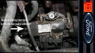 : Ford Transit mk6 2.0 DI EGR , intake manifold , fuel pump solenoid cap , fuel pump leaking ,Aufnahme