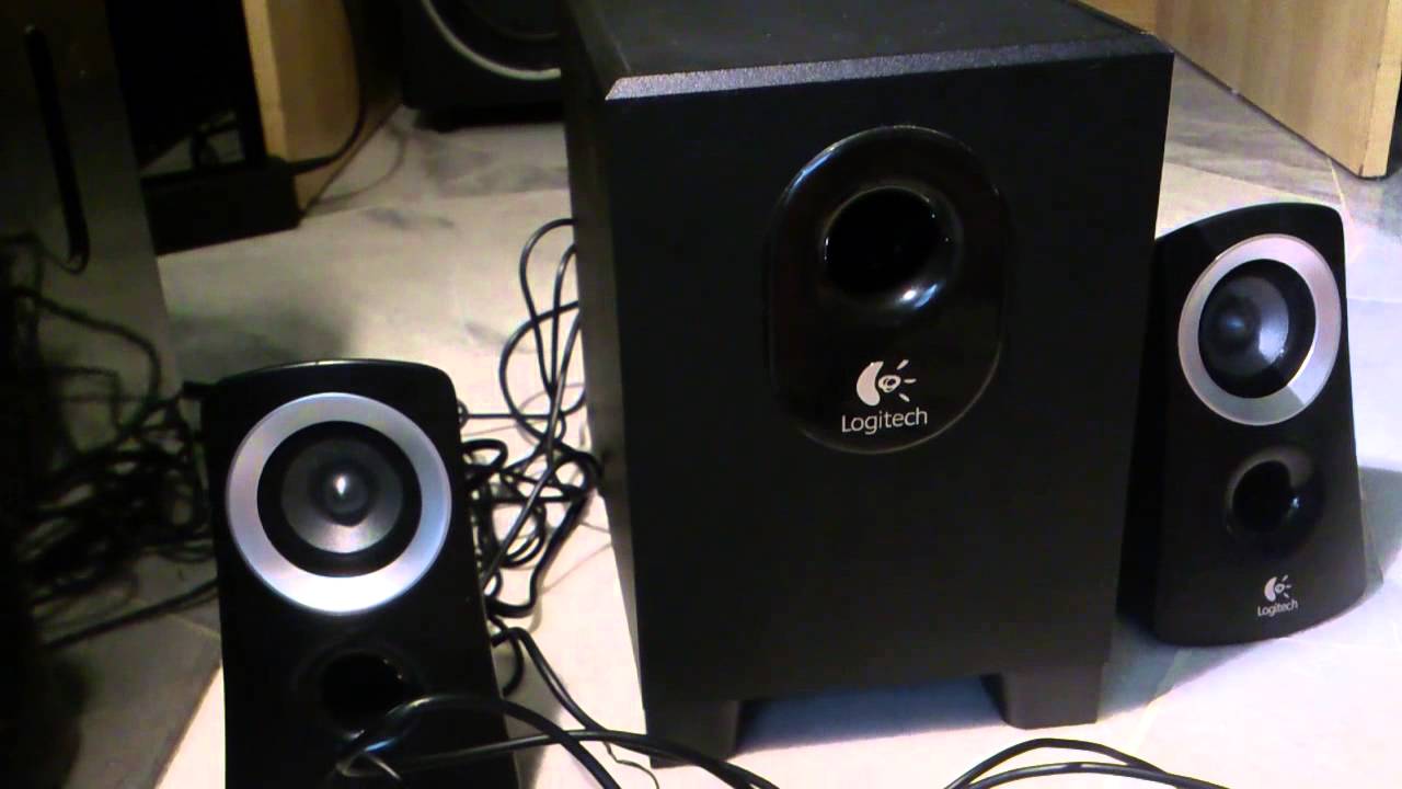 logitech speaker system black z313