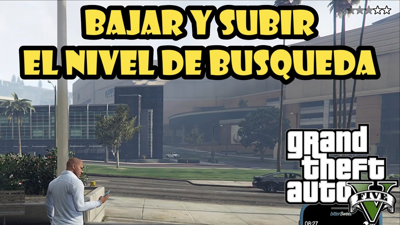 Como BAJAR y SUBIR el nivel de busqueda en GTA 5 ️ YouTube