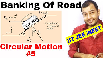 11 chap 4 | Circular Motion 05 | Banking Of Road IIT JEE NEET | Banking of Road with Friction |