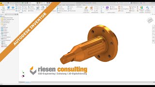 Autodesk Inventor - 3D Modell / Bauteil erstellen Schulung CAD Deutsch Tutorial Extrusion Drehung