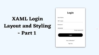 WPF XAML Login UI Designing and Styling - Part 1