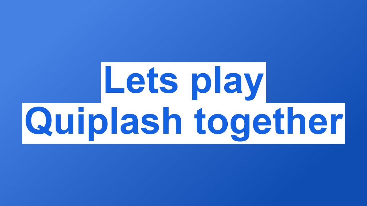 Lets play Quiplash together YouTube
