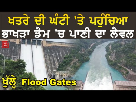 Bhakra Dam ਦੇ ਖੁੱਲ੍ਹੇ Flood Gates, ਦੇਖੋ Exclusive Video