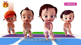 Süper Bebekler Şarkı söylüyor - Anne Sütü-Funny Baby Video