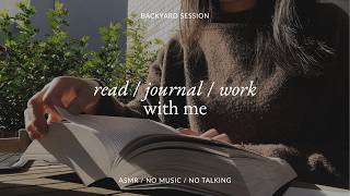 1 hour real time read/journal/work/study with me | ASMR morning routine