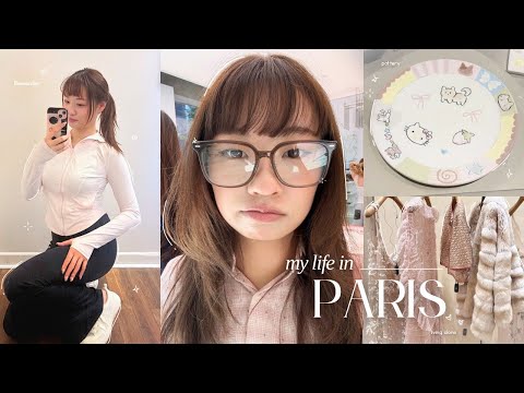 PARIS UNI VLOG ₊˚⊹ beneunder haul, pottery date, what i eat, daily routine living alone etc.