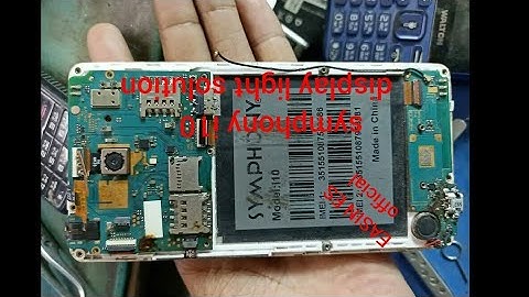 symphony i10 display light solution