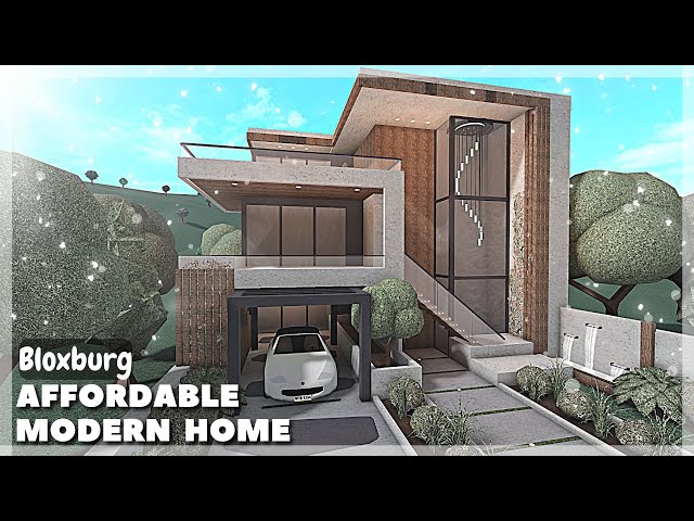 Bloxburg - Large Modern House Speedbuild (exterior) 