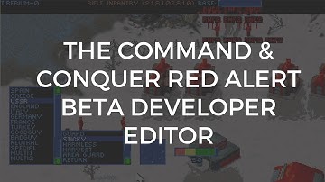 The Command & Conquer: Red Alert Beta Developer Editor