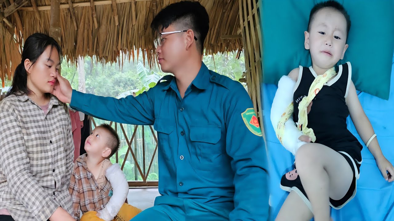 Son broke his arm and had to be hospitalized. How did the single mother go through a difficult life?