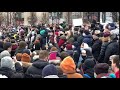 Митинг, люди с ёршиками 23 1 2021