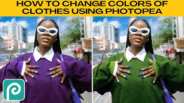 Change the COLOR of CLOTHES in PHOTOPEA (Easy Method)