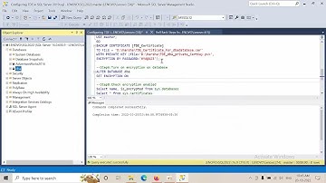 How To Configure TDE In SQL Server 2022