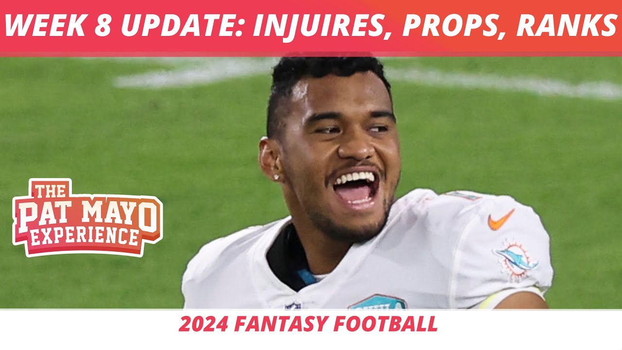 2024 week 8 rankings weekend update nfl injuries week 8 underdog