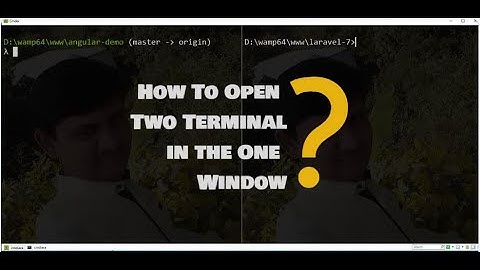 How to split windows in cmder