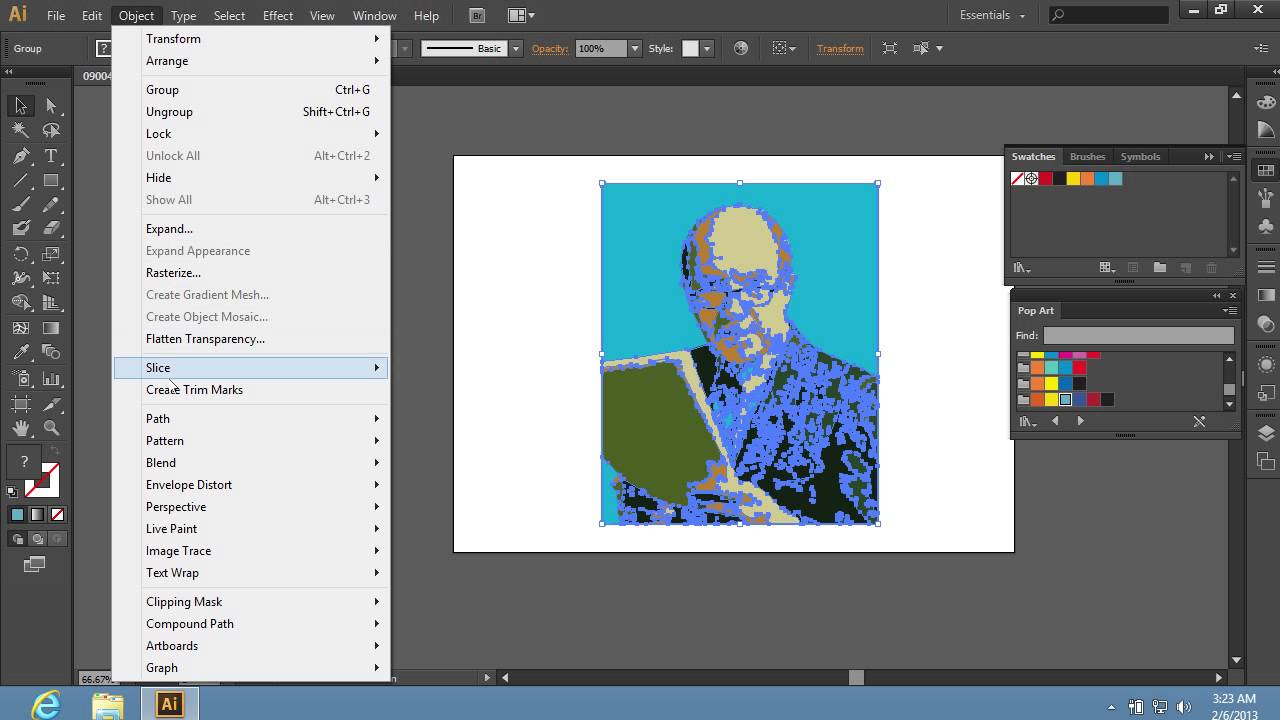 How To Create A Pop Art Effect In Adobe Illustrator Cs6 Youtube