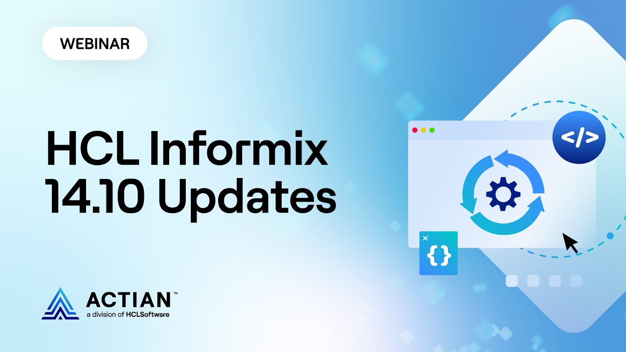 Hcl Informix HCL Informix 14.10 Updates - YouTube