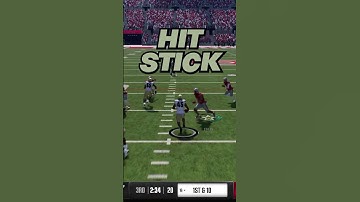 HOW TO HIT STICK #collegefootball #shorts