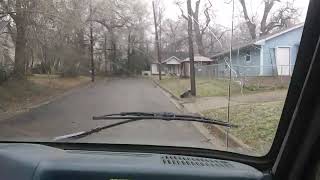 DRIVING AROUND PARIS, TEXAS Winter Weather February 24, 2022 #paristexas